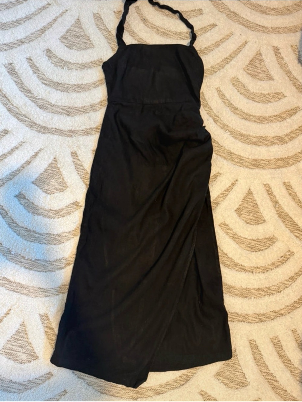 Modern Citizen Black Linen Maxi Dress